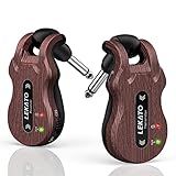 LEKATO Sistema De Guitarra Sem Fio 5 8 Receptor Transmissor De Guitarra Sem Fio Recarregável Receptor Transmissor Sem Fio 4 Canais Alcance De Transmissão Para Guitarra Elétrica Baixo  Grão 