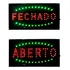  Lelong Placa Letreiro Painel Luminoso Aberto E  Fechado 2 Em 1 110v/220v