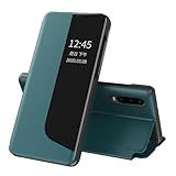 LEMAXELERS Capa De Telefone Para Huawei P30 Pro Huawei P30 Pro Fashion Slim Business Smart View Capa Protetora Magnética à Prova De Choque Para Huawei P30 Pro Verde QH
