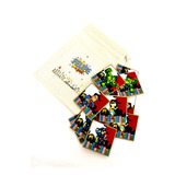Lembrancinha Jogo Da Memória Heróis Na Ecobag 10 Kits