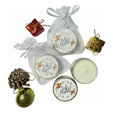 Lembrancinhas Vela Aromática E Saquinho De Organza Kit C 10