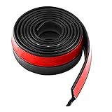 Lemonbest Universal 2 5M Carro Frontal Para Choques Lábios Divisor Spoiler Borracha Protetor Corpo Acabamento 8 2 Ft Protetor Preto 