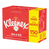 Lenço De Papel Kleenex Descartável Toalha Folha Dupla 150un 