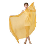 Lenço Echarpe Toque De Seda Amarelo