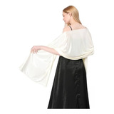 Lenço Echarpe Toque De Seda Branco