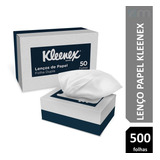 Lenço Facial De Papel Macio Luxo Kleenex Folha Dupla C 500un
