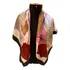 Lenço Feminina Floral Echarpe Cetim Estampas Seda 90x90