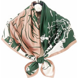 Lenço Feminino Pescoço Cabelo Scarf Luxo De Toque Acetinado