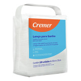 Lenço P Banho No Leito Higiêne Cremer 5 Pacotes Com 500 Uni Cor Branco Creer