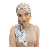 Lenço Quimioterapia Alopécia Kit Turbante   Faixa Estampada