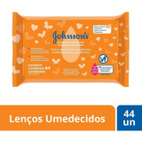 Lenço Umedecido Limpeza E Suavidade Johnson s Baby 44 Unidades