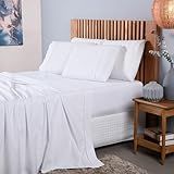 Lençol Avulso King Size 400 Fios C-Elástico 100- Algodão -Branco-