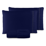 Lencol Azul Marinho Micropercal
