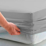 Lençol Casal Avulso C elástico Percal Flex 400f 40cm Altura