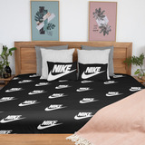Lençol Colcha Queen 3 Pçs Nike Jogador Caro Marca Swoosh
