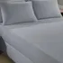 Lençol Solteiro Com Elástico Em Malha 100% Algodão Avulso Cor Cinza Desenho Do Tecido Liso
