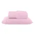 Lençol Solteiro Com Fronha Ponto Palito Texfine Macio C  Elastico 2 Peças Rosa