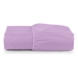 Lençol Theovitex Micropercal 400 Fios Avulso Com Elastico Para Cama De Queen Em Tecido Grosso Cores Vibrantes Lilás