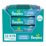 Lenços Umedecidos Cuidado De Bebê 576 Unidades Pampers