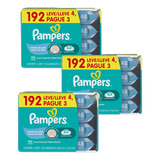 Lenços Umedecidos Cuidado De Bebê Pampers Kit 576 Unidades
