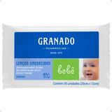 Lenços Umedecidos Granado Bebê Lavanda 50 Unidades Higiene