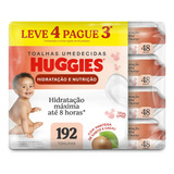 Lenços Umedecidos Huggies Hidratação E Nutrição L4 P3