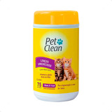 Lenços Umedecidos Pet Clean Para Gatos