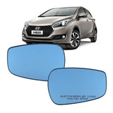 Lente Azul Base Retrovisor Hyundai Hb20 2013 2019 Esquerdo