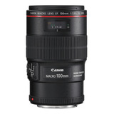 Lente Canon Ef 100mm F/2.8l Is Usm Garantia + Nf-e