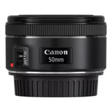 Lente Canon Ef 50mm F 1 8 Stm Cor Preto