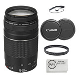 Lente Canon Ef 75 300mm F 4 5 6 Iii Com Filtro Uv De 58mm