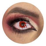 Lente Contato Vermelho Sangue