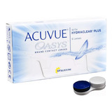 Lente De Contato Acuvue Oasys Incolor C Grau Johnson estojo