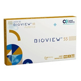 Lente De Contato Gelatinosa Incolor Bioview 55 Asférica