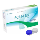 Lente De Contato Solflex Cl Descartável Incolor Com Grau