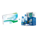 Lente De Contato Solflex Cl Mensal Incolor C  Grau  solótica