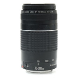 Lente De Zoom Telefoto Canon Ef 75 300mm F 4 5 6 Iii Preta