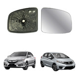 Lente Espelho Retrovisor Fit City 15 20 L Direito C Base