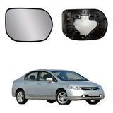 Lente Espelho Retrovisor Honda Civic 06 12 L Direito C Base