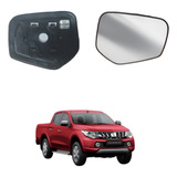 Lente Espelho Retrovisor L200 Triton 08 15 Ld Aquecedor Base