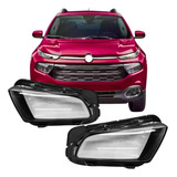 Lente Farol Inferior Para Fiat Toro 2016 2017 2018 À 2021