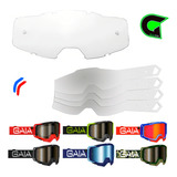 Lente Gaia Mx Pro Transparente 10 Tear Off Óculos Trilha