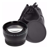 Lente Hd Tele Objetiva Digital 2x 52mm Nikon Canon Sony