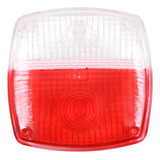 Lente Lanterna Quadrada Randon Bicolor Vermelho E Cristal