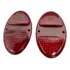Lente Lanterna Traseira Chevrolet 31/32 Lente Vidro Vermelho