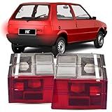 Lente Lanterna Traseira Fiat Uno 1984 1985 á 2004 Par Fumê