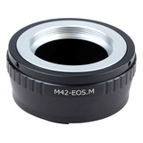Lente M42 Preta Para Montagem De Lente Eos