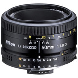 Lente Nikon Af 50mm F 1 8d Garantia Nf