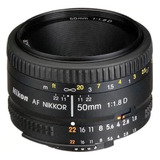 Lente Nikon Af Nikkor 50mm F 1 8d Pronta Entrega Nota