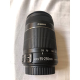 Lente Objetiva Canon Ef s 55 250mm F 4 5 6 Is Stm Preta